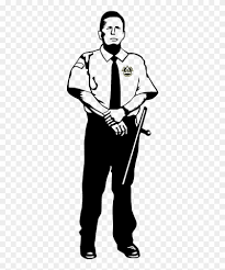 Offers security services including elite unarmed guard, house detective patrolling, vip escort and private investigation. Banner Transparent Download Security Security Guard Black And White Clipart 1439457 Pikpng