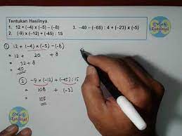 Nah, dengan adanya 30 soal cerita. Tutorial Menyelesaikan Dan Melakukan Operasi Hitung Campuran Bilangan Bulat Youtube