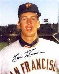 Ernie Bowman autographed 8x10 Photo (San Francisco Giants)