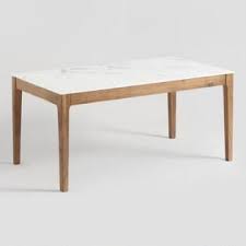 Marble Top And Acacia Wood Fletcher Dining Table Dining Table Marble Rustic Dining Room Table Marble Top Dining Table