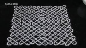 Pongal kolam designs with dots/sankranthi muggulu with dots/sikku kolam with dots/simple kolam. 12 Pulli Kambi Kolam Margali Kolams Kolam By Sudha Balaji