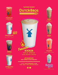 Now, dutch bros coffee has grown tremendously and has expanded to over 290 locations scattered. Dutch Bros Coffee On Twitter Have You Seen The Featured Drinks For February Try Them Cause You Might Just Fall In Love Dutchluv