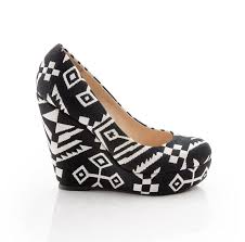 Black And White Wedges Heels Aztec Wedge Shoes Cute Shoes Me Too Shoes