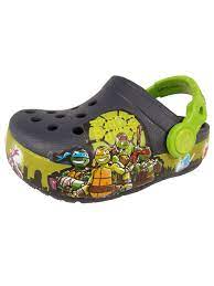 CrocsLights Teenage Mutant Ninja Turtle II Clogs, Navy/Green, US 6 Toddler  | eBay
