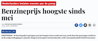 De benzineprijs is opgebouwd uit productiekosten en winstmarge. True The Dutch Pay The Most For Euro 95 Petrol In Europe Eufactcheck Eu