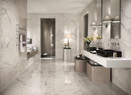 Penthouse bathroom with italian marble finish. Luxury Marble White Marble Bathroom Design Trendecors