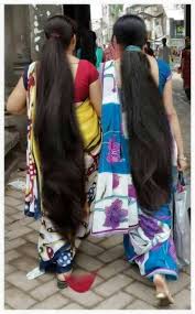 Long Hair Girls Walking On Market Long Indian Hair Long Hair Women Long Hair Ponytail