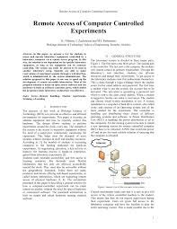 Compared to the competitive products anyplace control's main difference is the level of practical use. Pdf Remote Access Of Computer Controlled Experiments