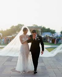 Priyanka Chopra And Nick Jonas Wedding Western Wedding Dress Picture Instagram Priyanka Chopra Wedding Ralph Lauren Wedding Dress Western Wedding Dresses