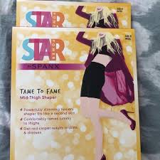 Spanx Star Power Tame To Fame Mid Thigh Shaper 2pk Nwt