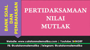 Nov 20, 2019 · hasil pencarian untuk: Bank Soal Pertidaksamaan Nilai Mutlak Dan Pembahasan Catatan Matematika