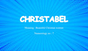 Christabel Name Meaning
