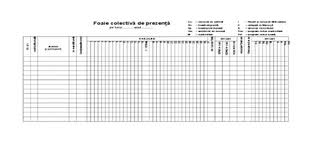 Descarcă gratuit modele de pontaj, diferite pentru fiecare lună din an. Pontaj Shefalitayal