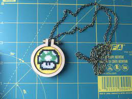 I post free crochet patterns from time to time so don't forget to follow. Free Cross Stitch Pattern Mario 1 Up Mushroom