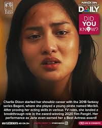 Eventhough she has only been in the entertainment scene for less than a  decade, Charlie Dizon has already showcased her caliber as an actress.  Since the start of her career in 2018,