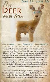 Deer Totem Native American Zodiac Animal Totems Native American Totem