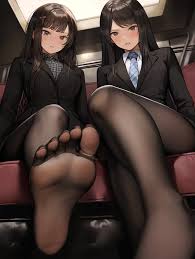 AI生成】二次黒ストッキング足裏エロ画像厳選50枚まとめ！