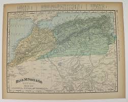 Antique 1897 Map Of Morocco Algeria And Tunis Africa New Home Gifts Vintage Map Antique Map