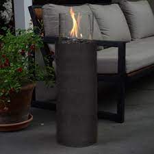 28 propane gas fire pit outdoor finish lava rocks cover. Bronze 30 Lp Gas Fire Pit Column Walmart Com Gas Firepit Fire Pit Contemporary Fire Pit