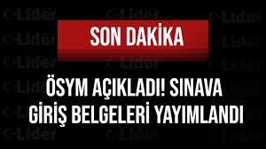 Ölçme, seçme ve yerleştirme merkezi (ösym) kapsamında düzenlenen tüm sınavların başvurularını ve sınav giriş belgelerini aday işlemleri sistemine (ais) giriş yaparak gerçekleştirebilirsiniz. Osym Acikladi Sinava Giris Belgeleri Yayimlandi Lider Gazete Antalya Haber Ve Antalya Spor Son Dakika Haberleri