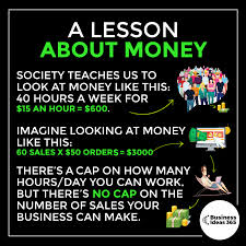 A Lesson About Money Business Ideas Entrepreneur Business Money Money Management Advice