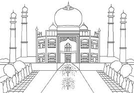 Free printable india coloring pages for kids that you can print out and color. Taj Mahal The Jewel Of Muslim Art In India Coloring Page Netart