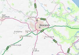 Norwich is a city in england. Michelin Norwich Map Viamichelin