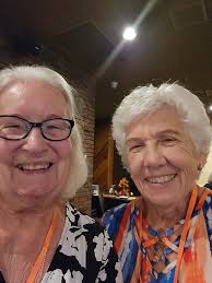 Joann Skinner Williams and Billie Sue Clark. This one cracks me up. Love  Billie's smirk