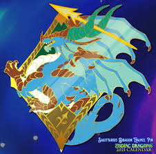 2021 Sagittarius Dragon Enamel Pin Design By The Sixthleafclover On Deviantart In 2020 Dragon Art Dragon Artist