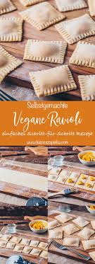 Ein Einfaches Rezept Wie Du Vegane Ravioli Selber Machen Kannst Diese Pasta Teigtaschen Mit Kurbis Ricotta Sind Ravioli Nudelteig Ohne Ei Hausgemachte Ravioli