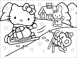 Merry christmas coloring page printable. Hello Kitty Christmas Coloring Pages Best Coloring Pages For Kids