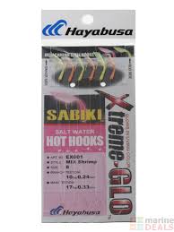 Hayabusa Xtreme Glo Shrimp Sabiki Rig Size 8