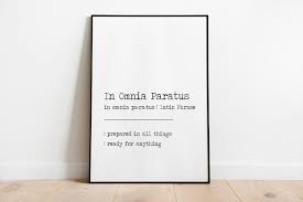 In Omnia Paratus Dictionary Print Gilmore Girls Poster Etsy Latin Phrases Latin Phrase Tattoos Instagram Quotes Captions