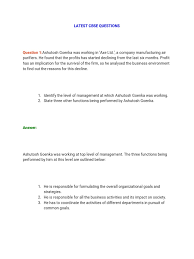 He (she, it) is working. 1 Nature And Significance Of Management Case Study 1 Cbsesamplepapers Info Employment Labour Economics