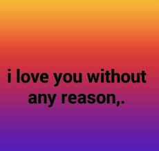 I Love You Without Any Reason