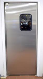 stainless steel restaurant doors in
