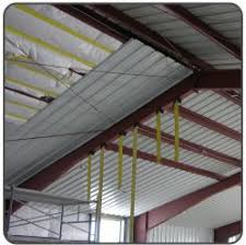 Continuous insulation, reduces thermal bridging, durable facings are available, and meets most building codes. Steel Building Insulation Strapping Steel Buildings Building Insulation Metal Buildings