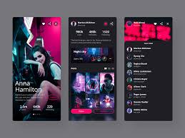 Live Streaming Dark Theme App Themes App Social App Design Web App Design