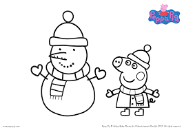 Coloring pages for peppa pig (cartoons) ➜ tons of free drawings to color. Christmas With Peppa Pig Free Printable Coloring Sheets More Nanny To Mommy