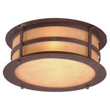 Troy Lighting C9251nb Natural Bronze Aspen 2 Light Flush Mount Outdoor Ceiling Fixture Lightingshowplace Com