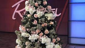 Flower Christmas Tree How To Decorate Your Christmas Tree With Real Flowers Youtube