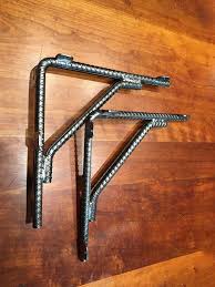 Industrial Design Welded Rebar Shelf Supports Industrial Metal Shelving Industrial Decor Industrial Flooring