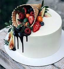 Fruit Cornucopia Birthday Cake Savoury Cake Beautiful Birthday Cakes Unique Birthday Cakes