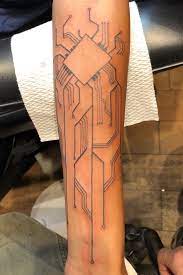 Tattoo Uploaded By Goblin Darts Circuit Board Tattoo 783228 Tattoodo