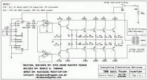 12v To 110v 220v 500w Inverter Electronics Circuit Electronic Schematics Circuit Projects