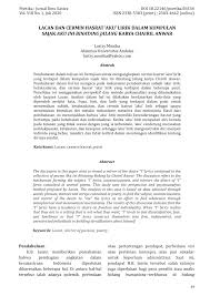 Bersandar pada tari warna pelangi kau depanku bertudung sutra senja di hitam matamu kembang mawar dan melati harum rambutmu mengalun bergelut senda. Pdf Lacan Dan Cermin Hasrat Aku Lirik Dalam Kumpulan Sajak Aku Ini Binatang Jalang Karya Chairil Anwar