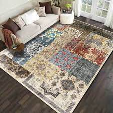Read reviews for illusion shag rug. American Country Style Carpet Ethnic Geometric Flower Printed Patchwork Living Room Table Area Rugs Bedroom Bedside Floor Mats Rug Aliexpress