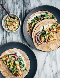 Season with salt, pepper and additional lime juice, if desired. Broiled Tilapia Tacos With Avocado Grapefruit Salsa