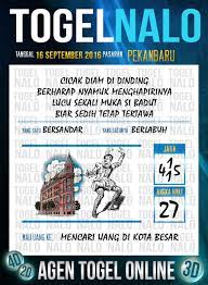 Prediksi Togel Online Live Draw 4d Togelnalo Pekanbaru 16 September 2016 16 September September Jumat