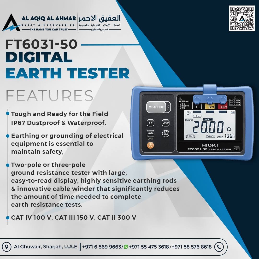 HIOKI DIGITAL EARTH TESTER FT6031-50 product image